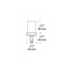 Monorail 2 Inch Square Canopy Single Feed -  / 