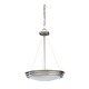 Nexus Suspension - Brushed Nickel / White Nexus Suspension - Brushed Nickel / White