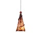 Ovation Pendant with Ball - Antique Bronze / White/Red Ovation Pendant with Ball - Antique Bronze / White/Red