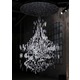 Pandora Chandelier - Matte White / Crystal