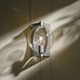 Pluto Sconce - Platinum / Clear Pluto Sconce - Platinum / Clear