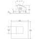 R3151W 3.5 Inch Square Adjustable Wall Wash Trim -  / 