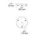FreeJack LED 3 Port Round Canopy -  / 