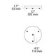 FreeJack LED 4 Port Round Canopy - /