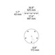 FreeJack LED 5 Port Round Canopy -  / 