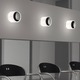 Round PP Wall Sconce with Glass Lens - /