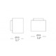 Round PP Wall Sconce with Glass Lens - /