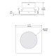 S3145 3.5 Inch Square Shower Trim -  / 