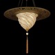 Samarkanda Glass Serpentine Suspension W / Ring - Brass / Gold Glass Samarkanda Glass Serpentine Suspension W / Ring - Brass / Gold Glass