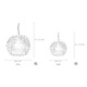 Sea Urchin Suspension Light - Nickel / Crystal