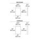 Siber Recessed Mirror -  / 
