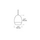 FreeJack LED Silver Glaze Pendant -  / 