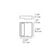 Square Wall Sconce -  / 