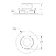 T3650 3.5 Inch Regressed Pinhole Trim -  / 