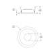 T5200 2.5 Inch Beveled Downlight Trim - /