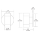 Taos Round LED Wall Sconce -  / 