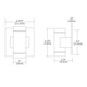 Taos Square LED Wall Sconce -  / 
