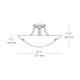 Wilt Bowl Semi Flush Ceiling Mount - /