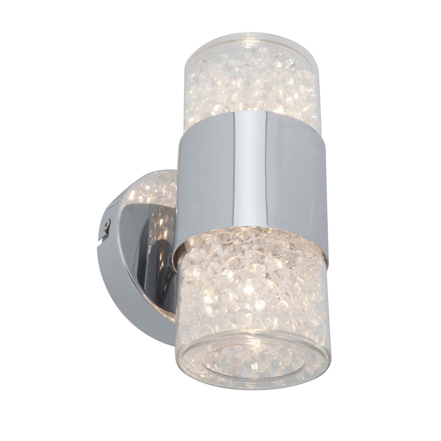 Kristal Crystal Vertical Bathroom Vanity Light by Access 51015-CH/CCL