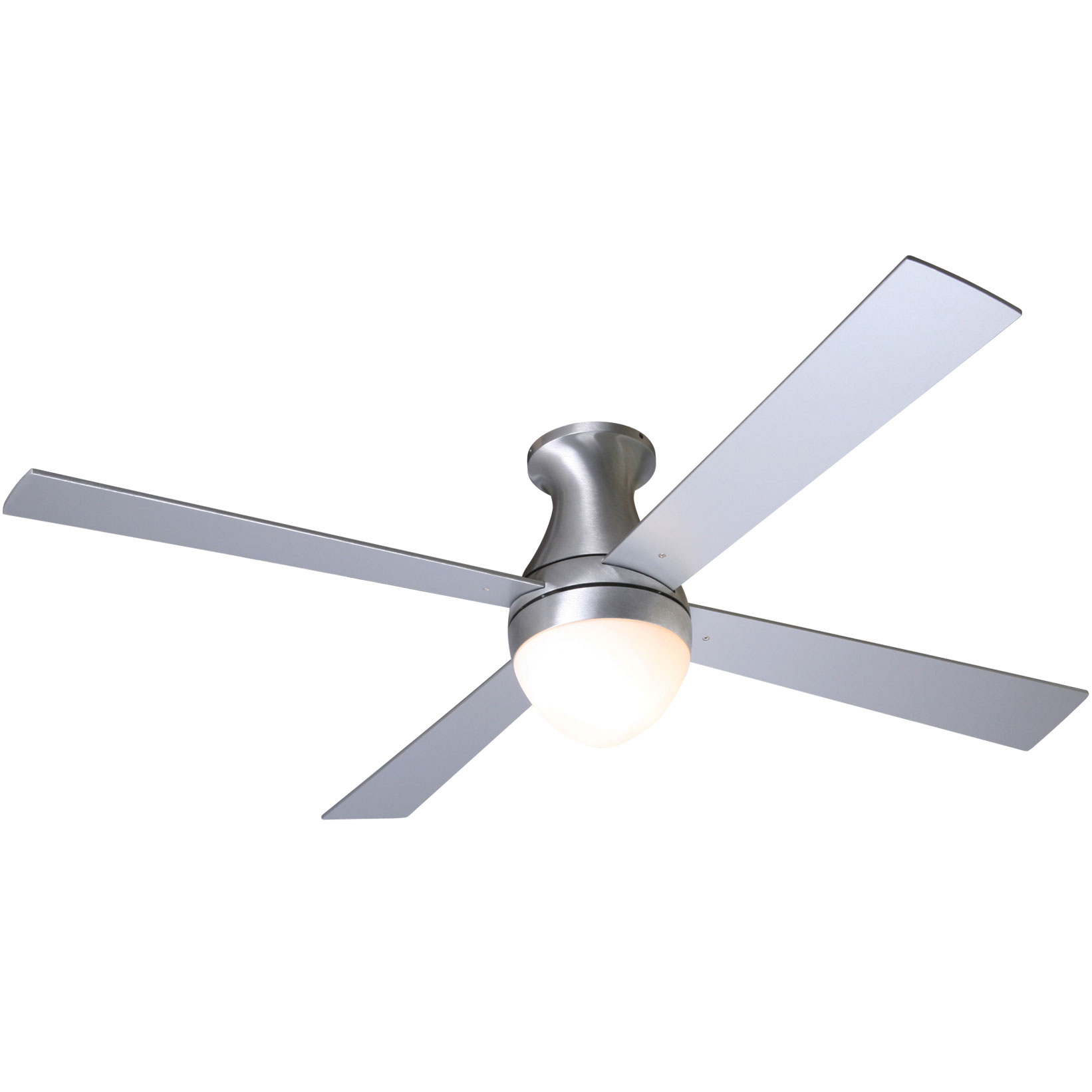 Ball Ceiling Fan No Light By Modern Co Bal Gw 42 Wh Nl 003 Ball Flush Ceiling Fan With Light