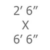 02ft 6in x 6ft 6in