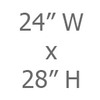 24W x 28H