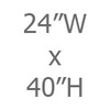 24W x 40H