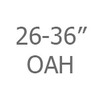026-36 inch Overall Height