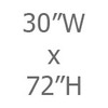 30W x 72H
