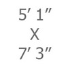 05ft 1in x 7ft 3in