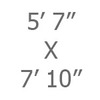 05ft 7in x 7ft 10in