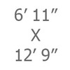 06ft 11in x 12ft 9in