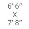 06ft 6in x 7ft 8in