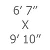 06ft 7in x 9ft 10in