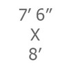07ft 6in x 8ft