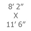08ft 2in x 11ft 6in