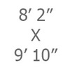 08ft 2in x 9ft 10in