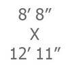 08ft 8in x 12ft 11in