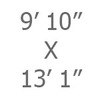 09ft 10in x 13ft 1in