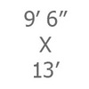 09ft 6in x 13ft