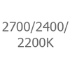2700 / 2400 / 2200K