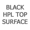 Black HPL Top Surface Shelf