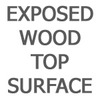 Exposed Wood Top Surface Shelf