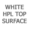 White HPL Top Surface Shelf