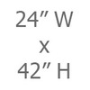 24W x 42H