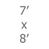 7' x 8'
