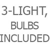 3-Light, Bulbs Included