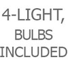 4-Light, Bulbs Included