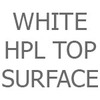 White HPL Top Surface Shelf