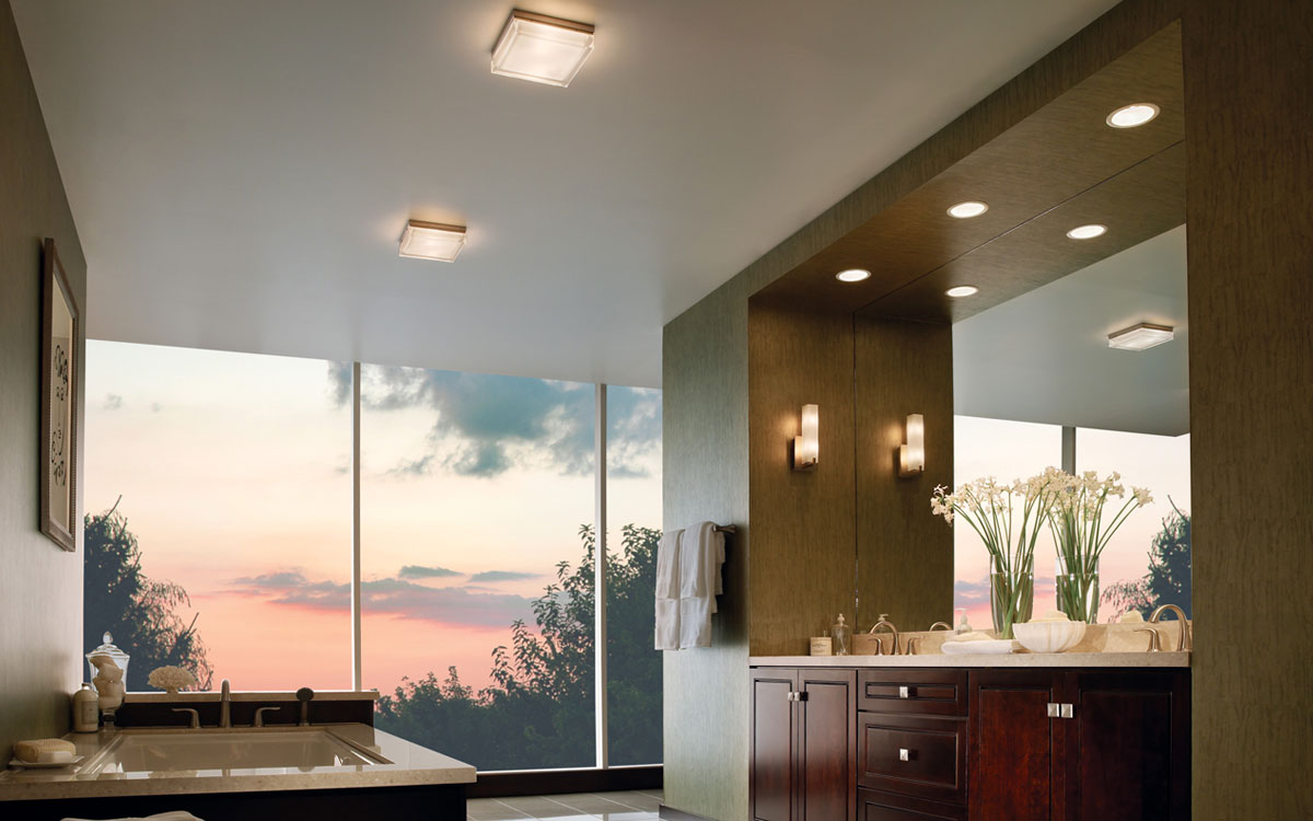 Pictured: Boxie LED Wall / Ceiling Light Ceiling Lights for the Bathroom